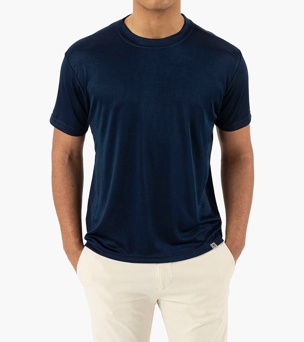 Stacy Adams Ribbed Mock Neck Tee – 5002