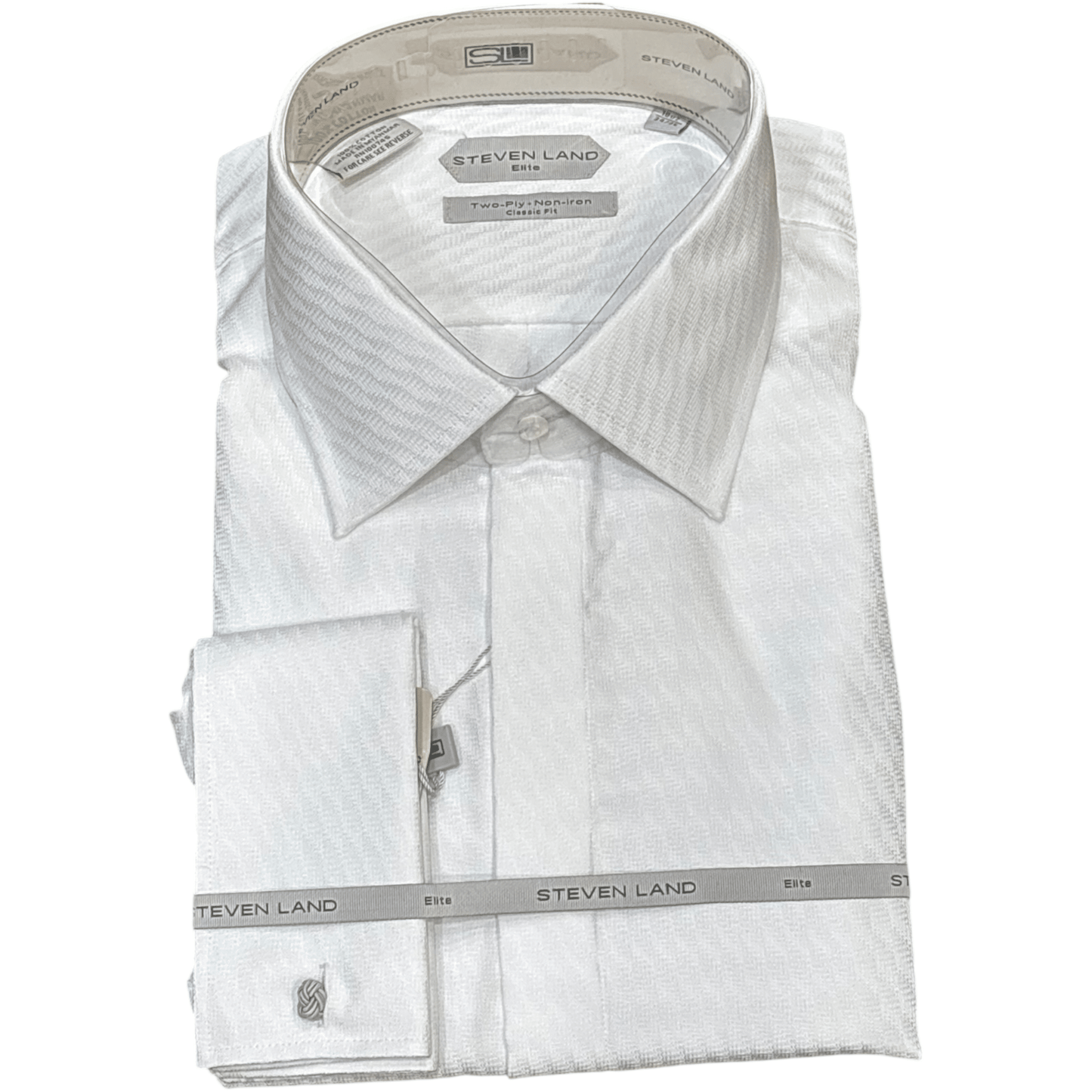 Steven Land Elite – Cotton Shirt from On Time Fashions – Dress Shirt by Steven Land, Birmingham AL’s 1 fashion store and premier destination for streetwear, suits, kids fashion, and big & tall