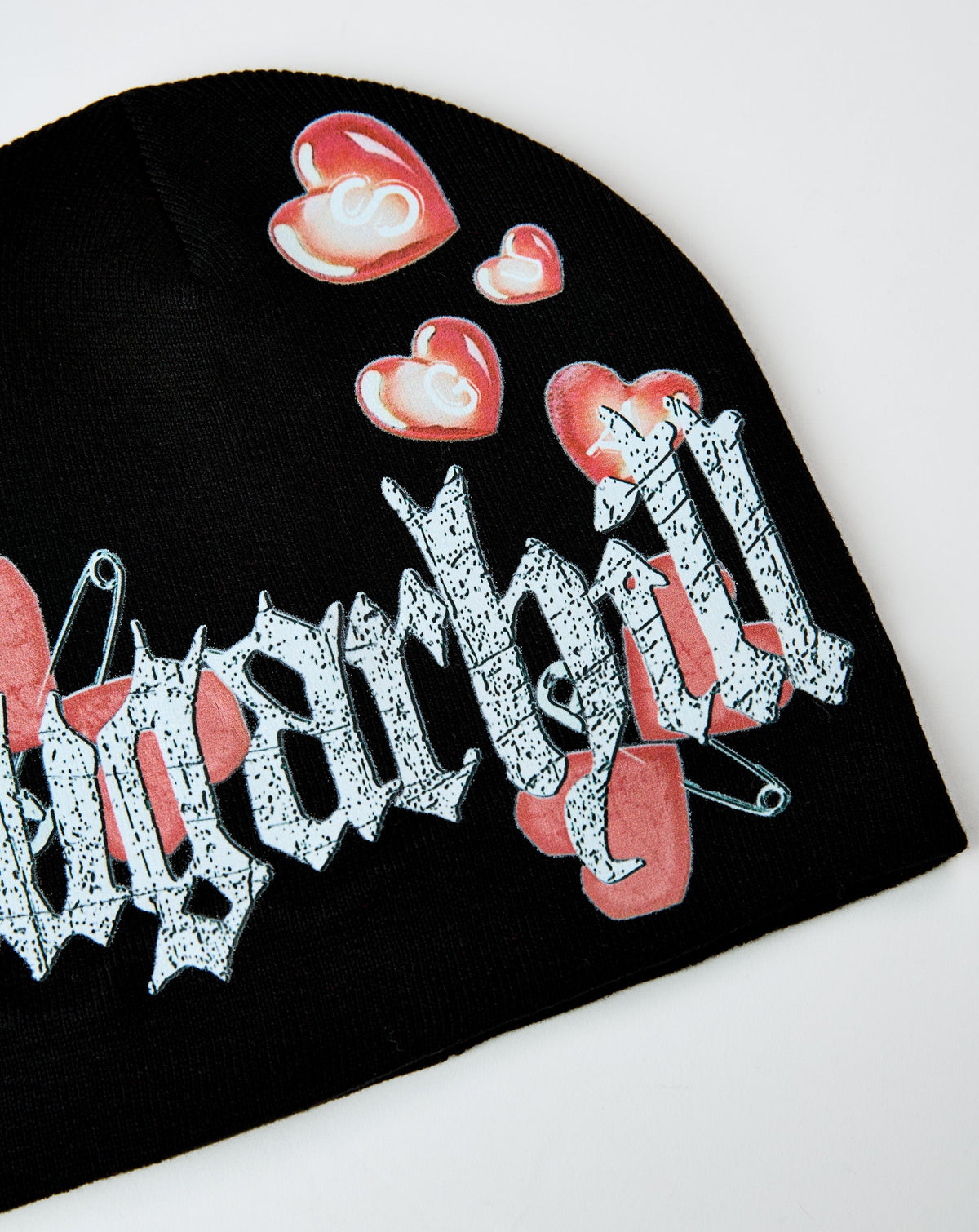 Sugarhill Loverboy Skully Beanie - Black, knit and graphic detail