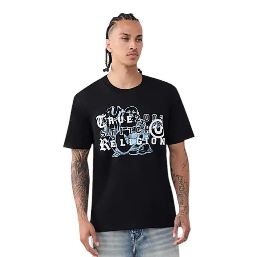 True Religion Buddha Letters Tee