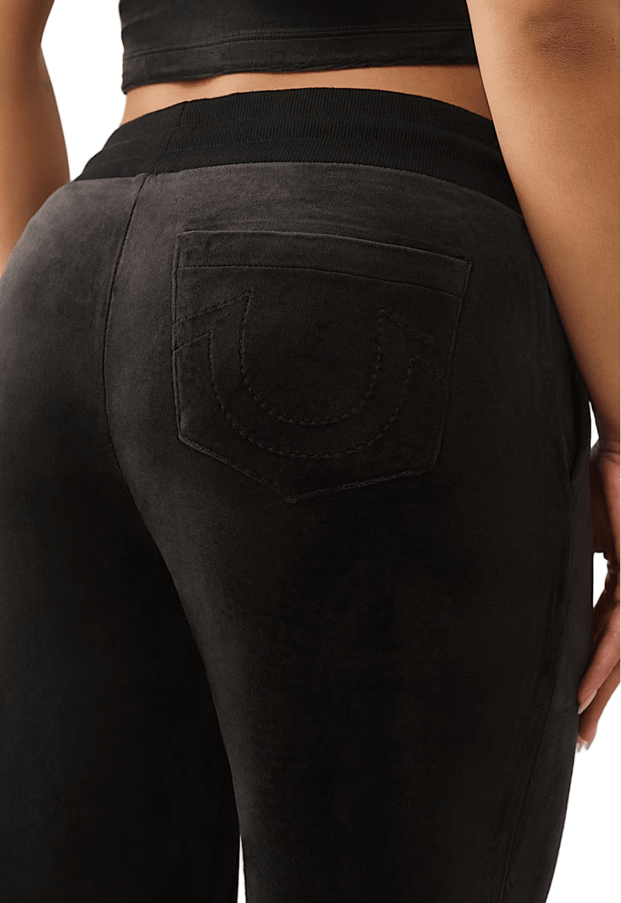True Religion Crystal Velour Faux Fur Set from On Time Fashions – Women's Pants Set by True Religion, Birmingham AL’s 1 fashion store and premier destination for streetwear, suits, kids fashion, and big & tall