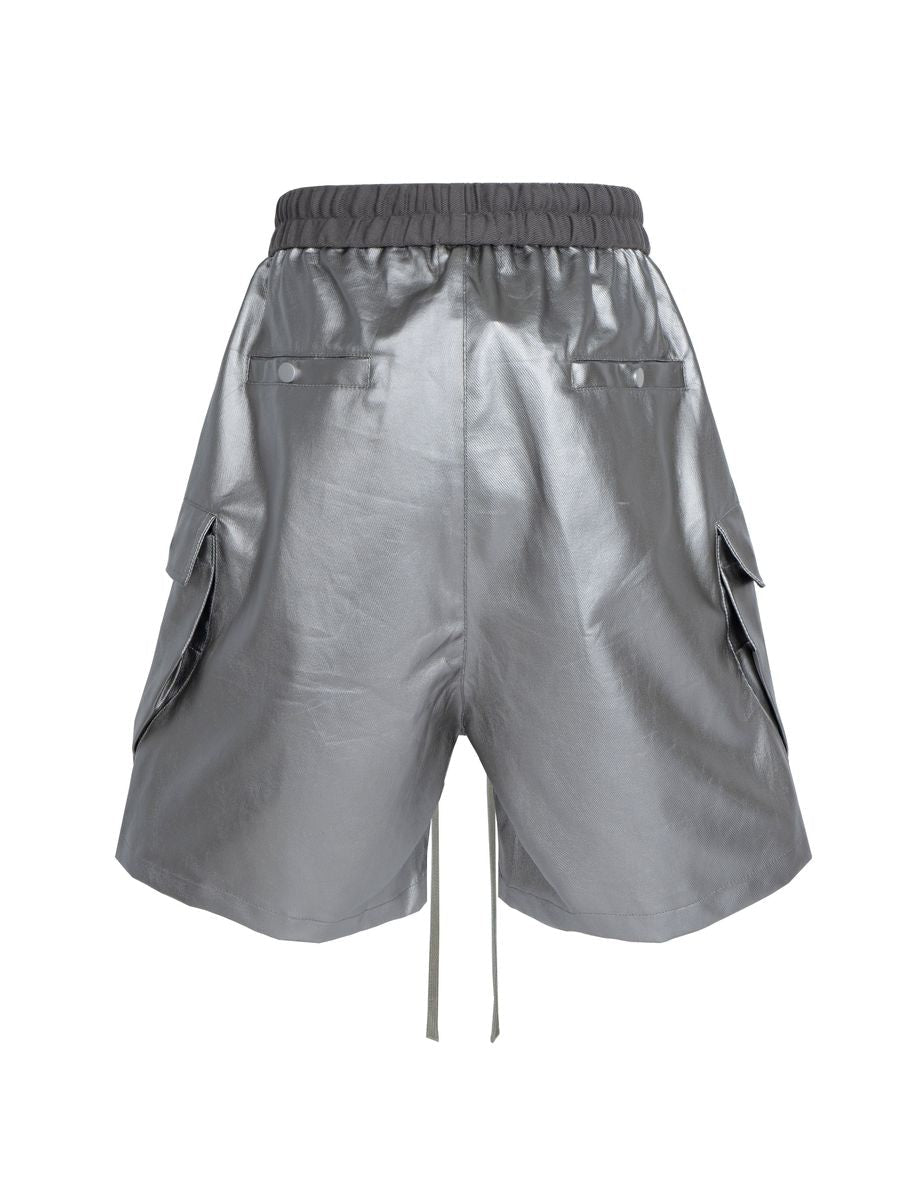 UNDEVELOPED Metallic Shine Cargo Shorts from On Time Fashions – Shorts by UNDEVELOPED, Birmingham AL’s 1 fashion store and premier destination for streetwear, suits, kids fashion, and big & tall