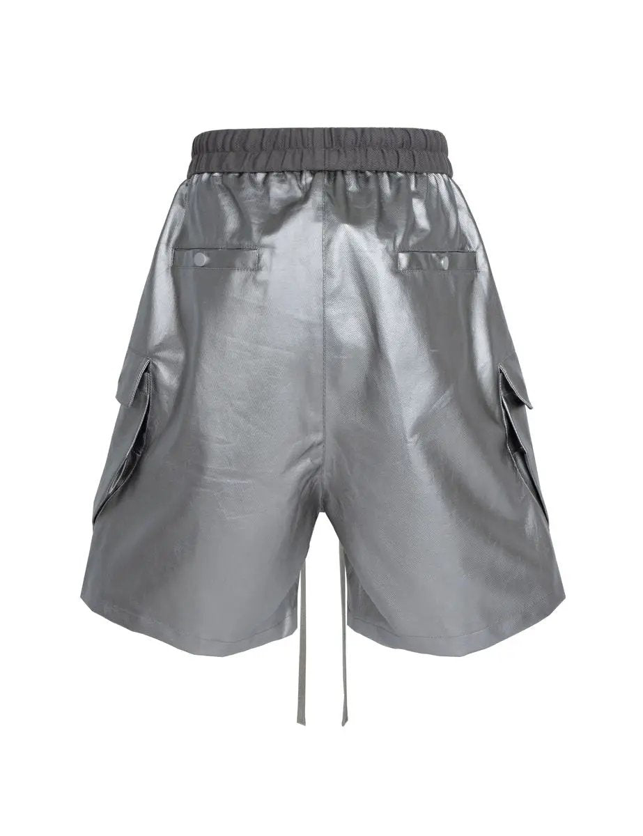 UNDEVELOPED Metallic Shine Cargo Shorts by UNDEVELOPED