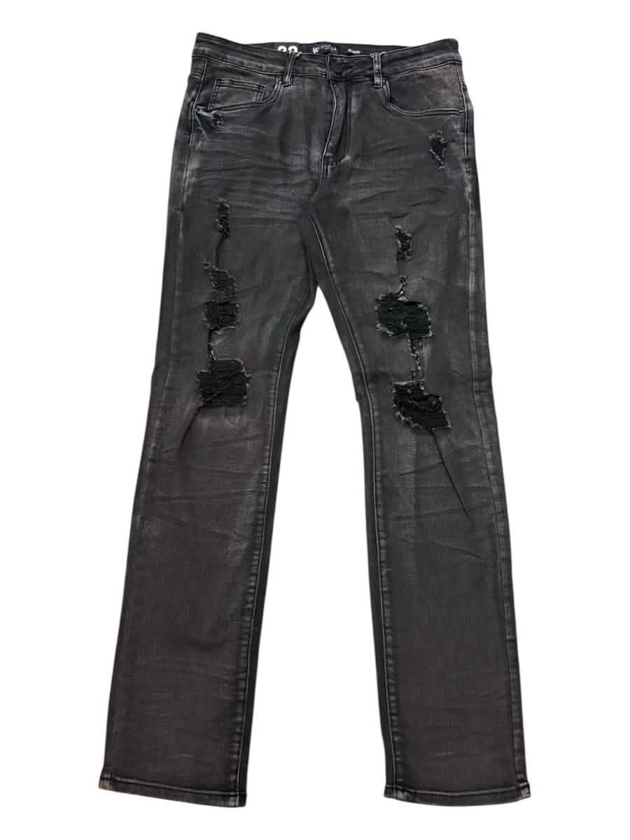 Waimea Distressed Slim Fit Jeans – view 3