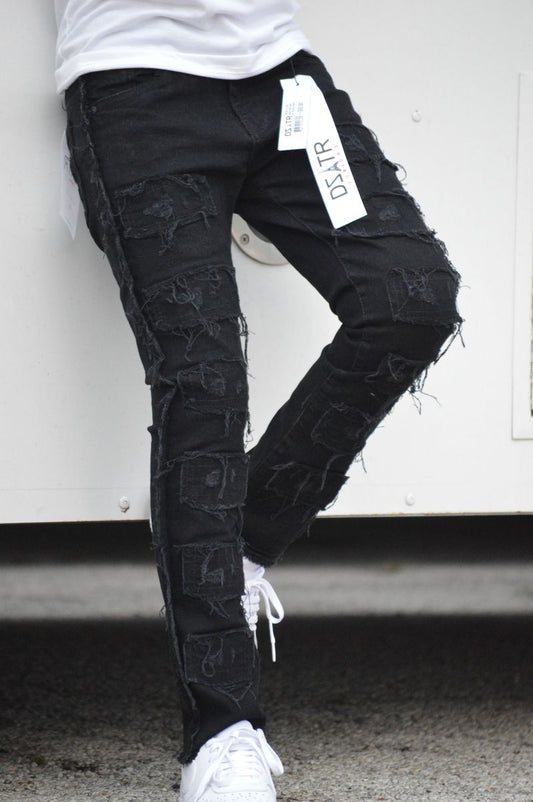 DZTR Kid's Ultra Stretch Box Denim