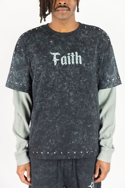 Rebel Minds Faith Layered Tee