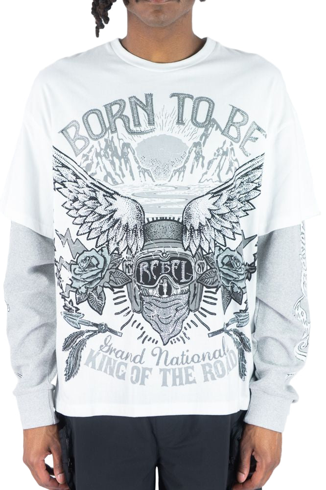Rebel Minds Born to Be Layered Tee