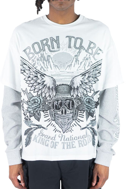 Rebel Minds Born to Be Layered Tee