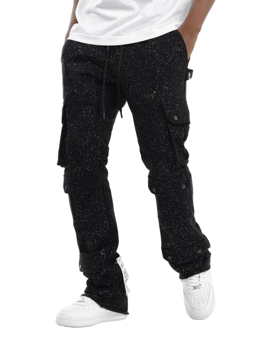 Copper Rivet Foil Print Fleece Cargo