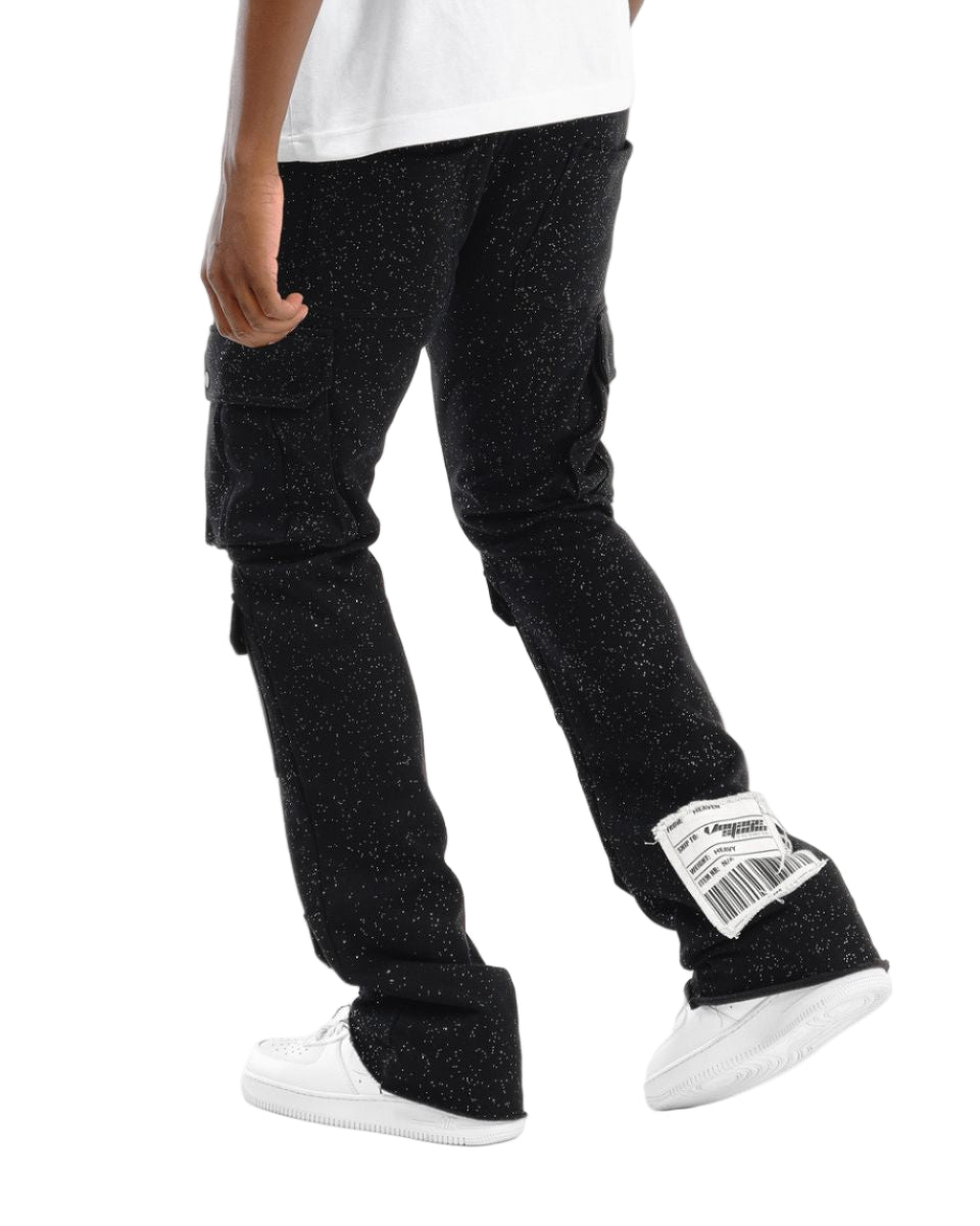 Copper Rivet Foil Print Fleece Cargo