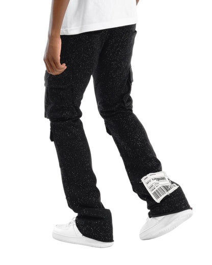 Copper Rivet Foil Print Fleece Cargo