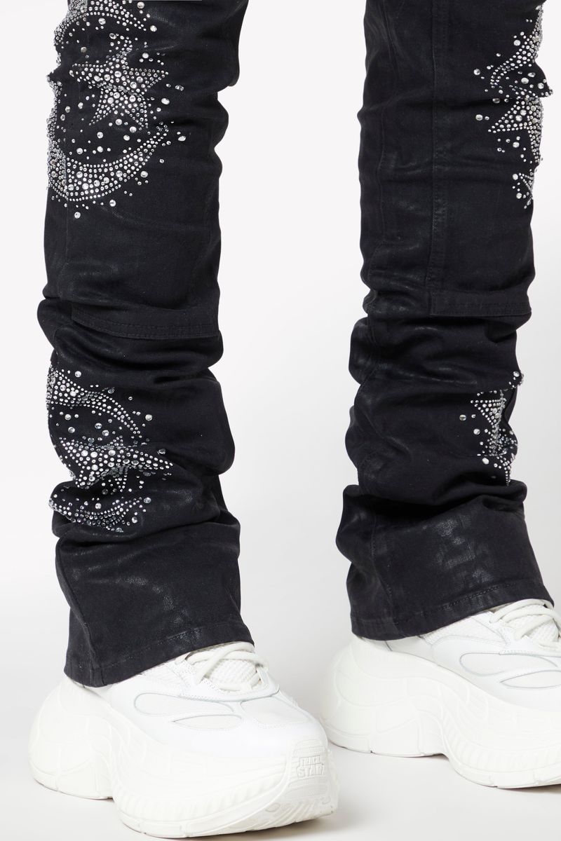 Guapi Waxed Calligraphy Denim