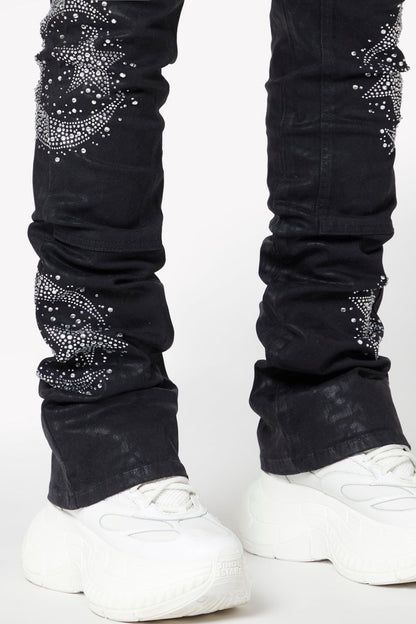 Guapi Waxed Calligraphy Denim