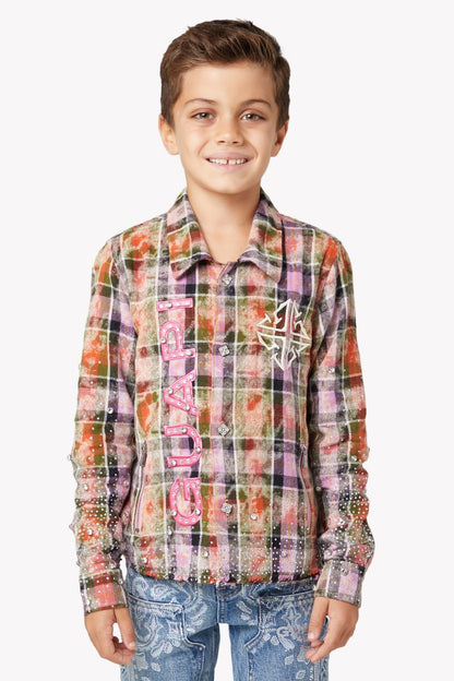 Guapi Kid's Rhinestone Flannel