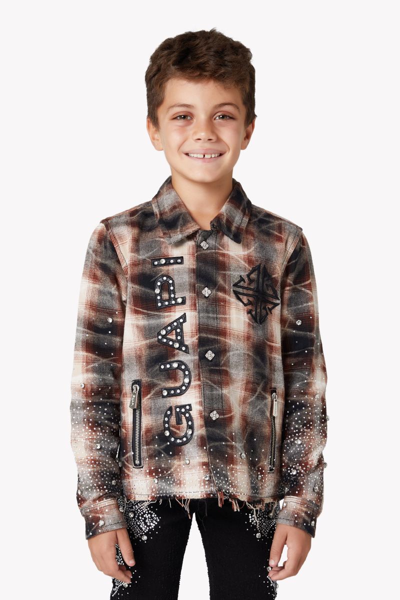 Guapi Kid's Rhinestone Flannel