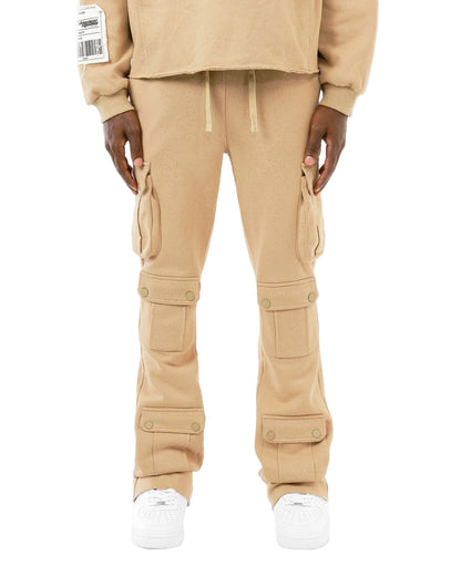 Copper Rivet Foil Print Fleece Cargo