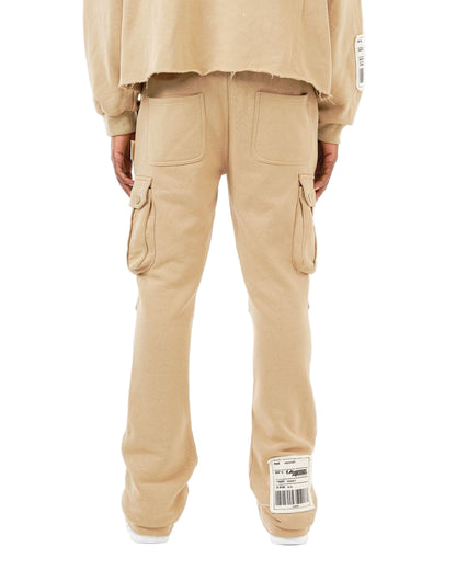 Copper Rivet Foil Print Fleece Cargo