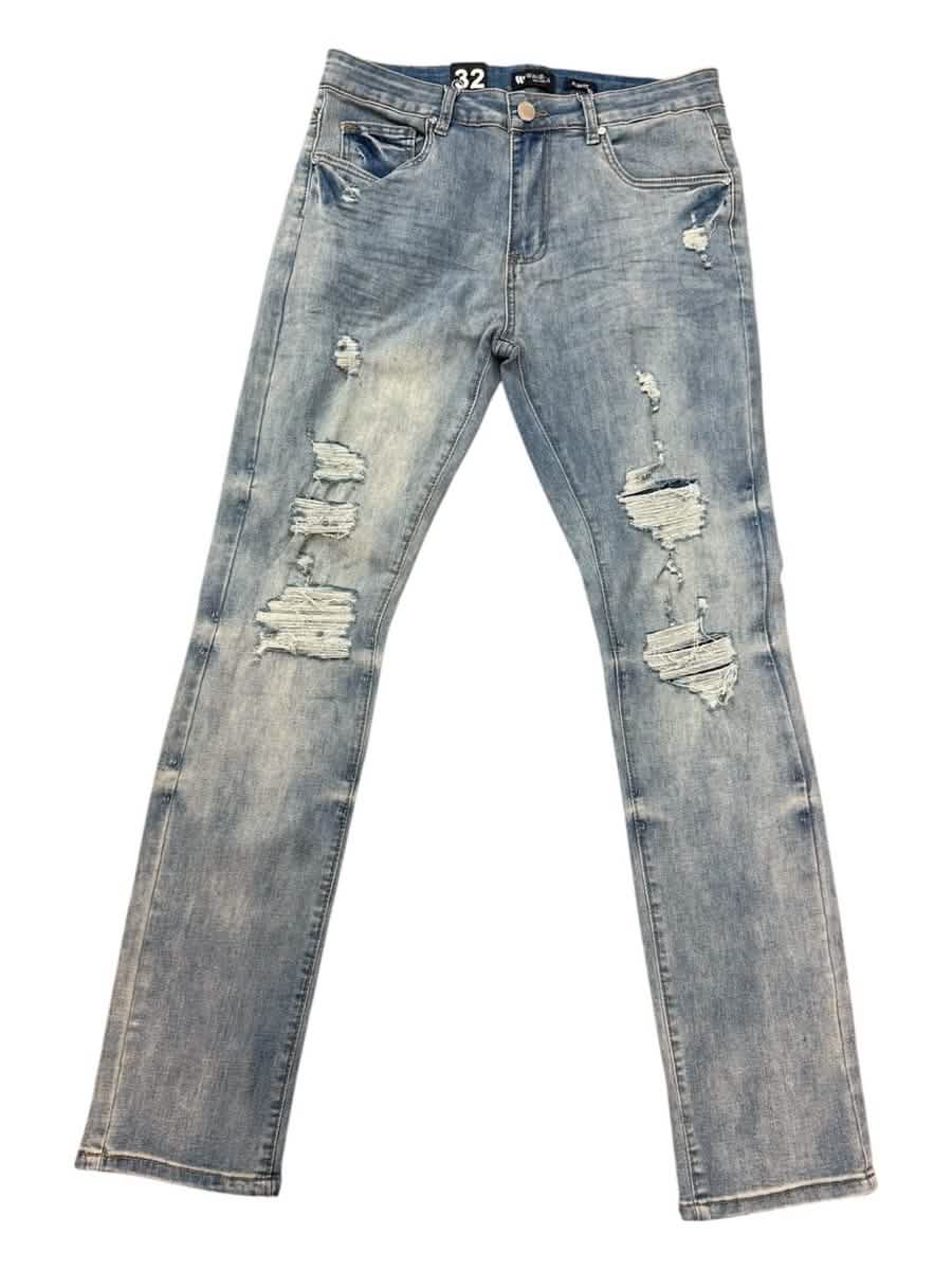 Waimea Distressed Slim Fit Jeans