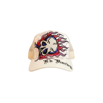 Ed Hardy Flame Skull Trucker Hat
