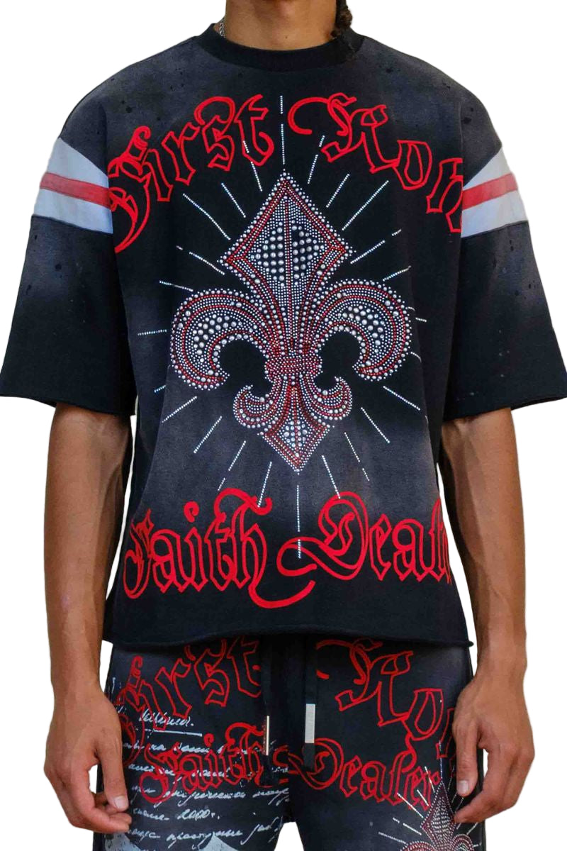 First Row Faith Dealer Varsity Tee