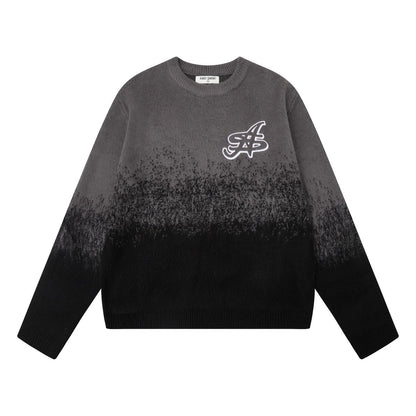 Almost Someday Mohair Gradient Crewneck
