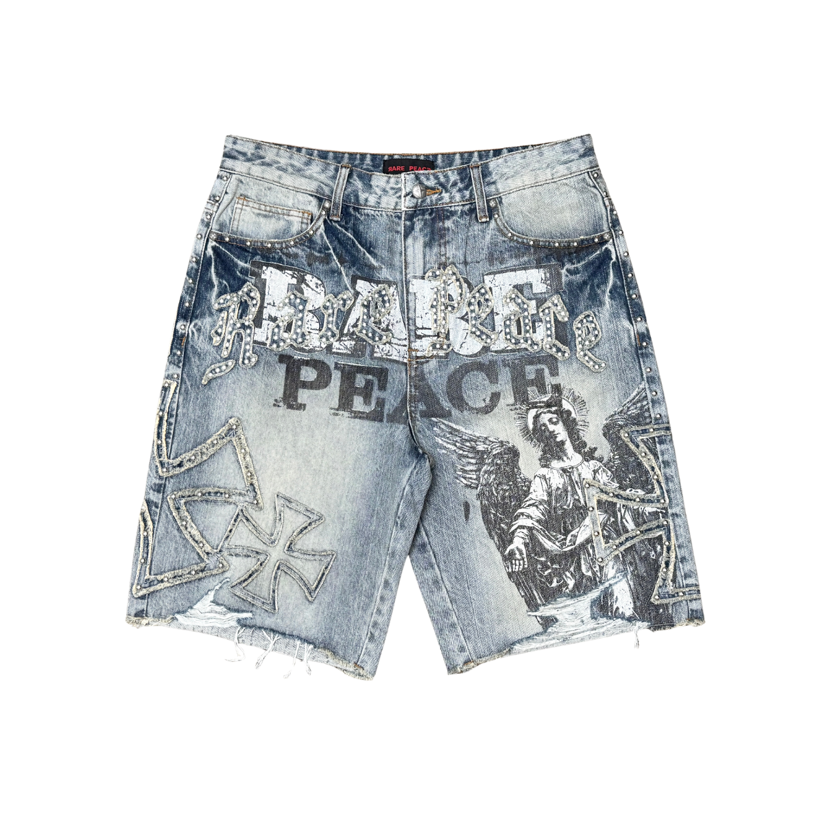 Rare Peace Angelic Denim Shorts