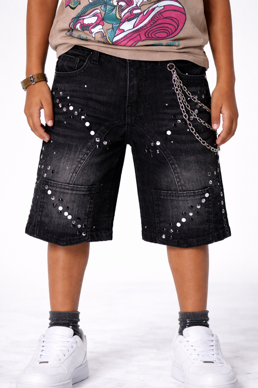 Elite Premium Movie Star Kids Denim Shorts