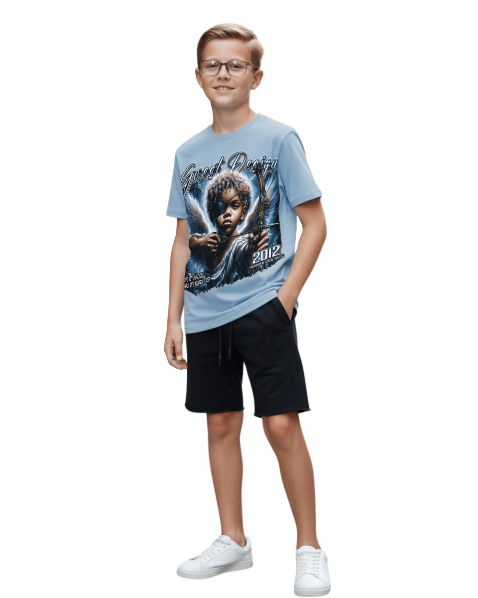 G West Kids Broken Angel Tee in UNC