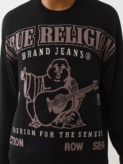 True Religion Boxy World Tour Sweater