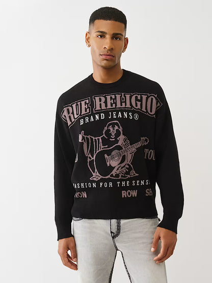 True Religion Boxy World Tour Sweater