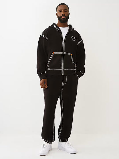 True Religion Super QT Boxy Zip Hoodie