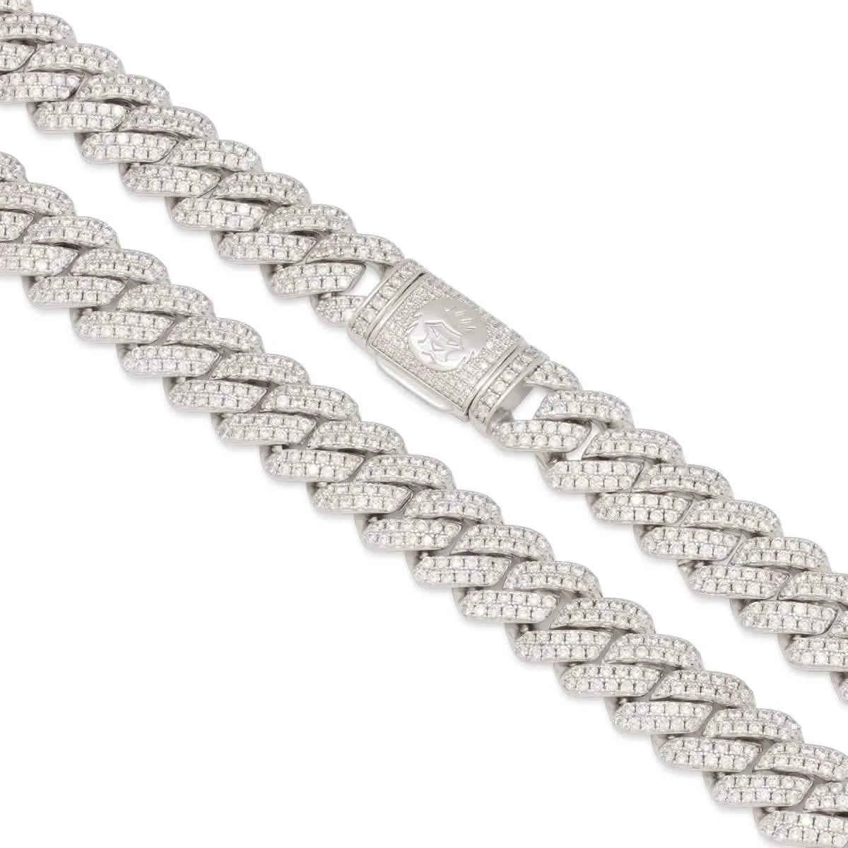 King Ice 12mm Iced Diamond Cut Miami Cuban Link Chain