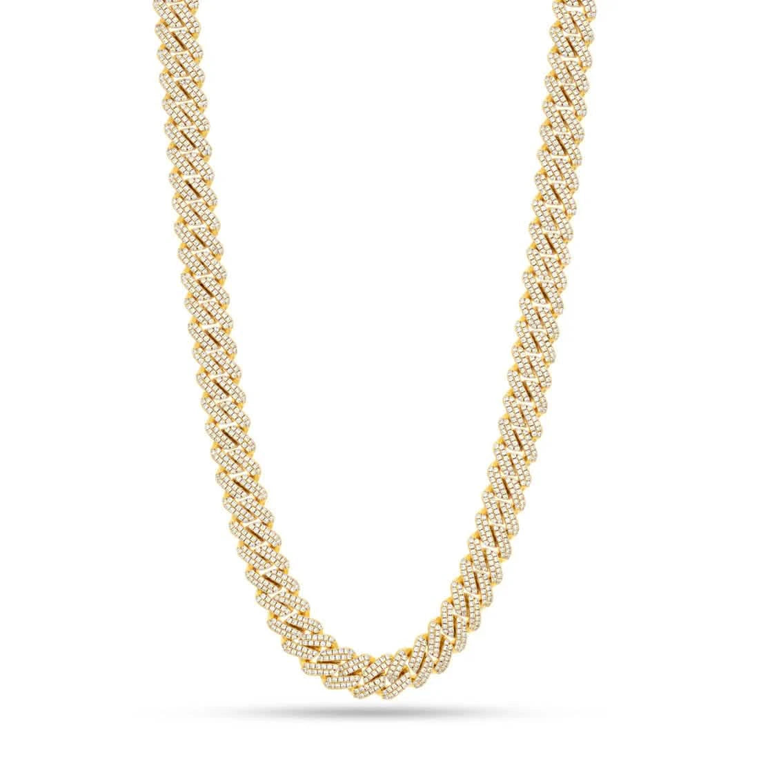 King Ice 12mm Iced Diamond Cut Miami Cuban Link Chain