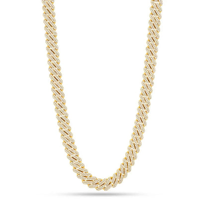 King Ice 12mm Iced Diamond Cut Miami Cuban Link Chain