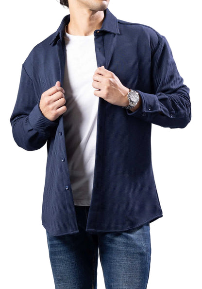 Bespoke Moda Button Up Long Sleeve Shirt – 252215