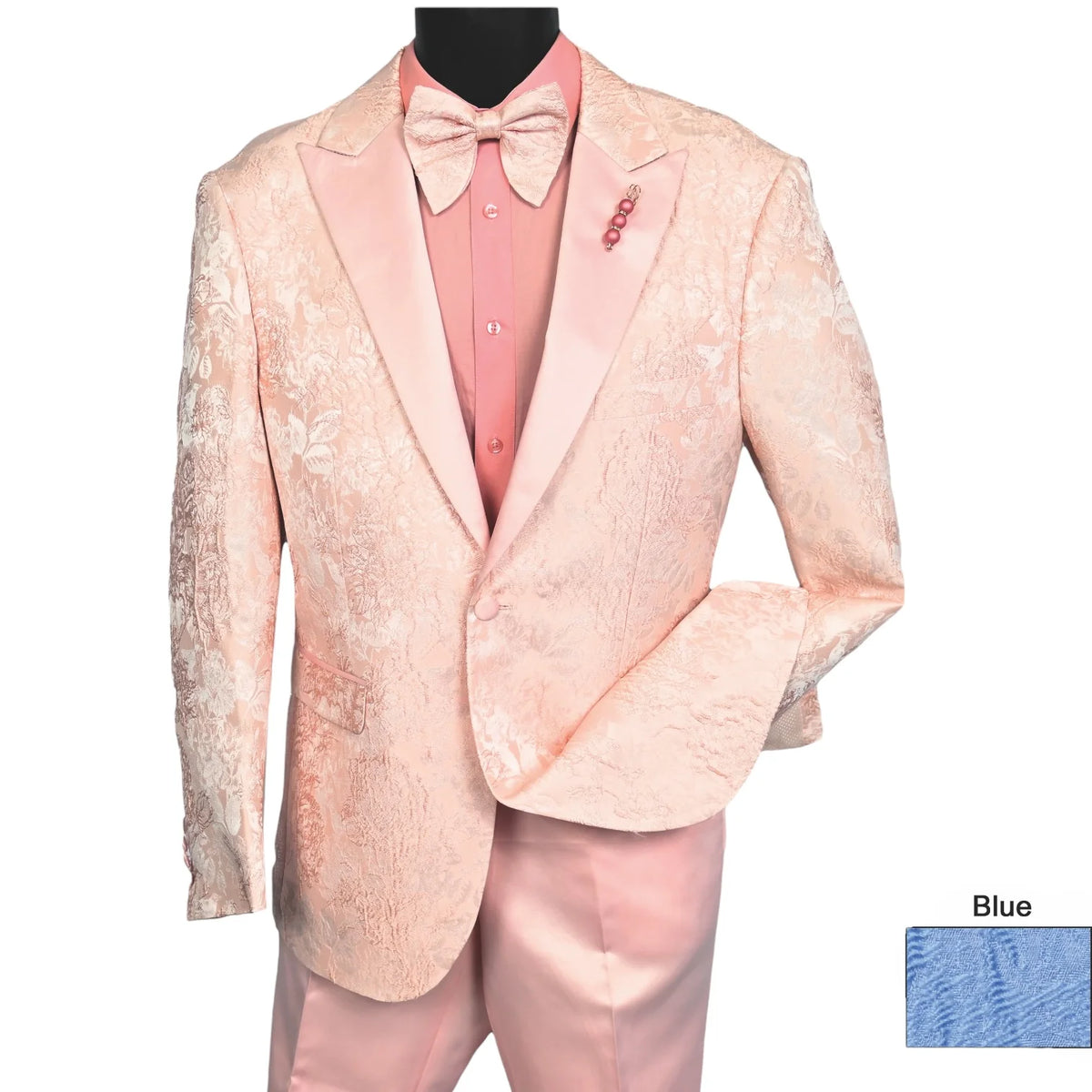 Mazari Textured 2pc Slim Suit – 9652
