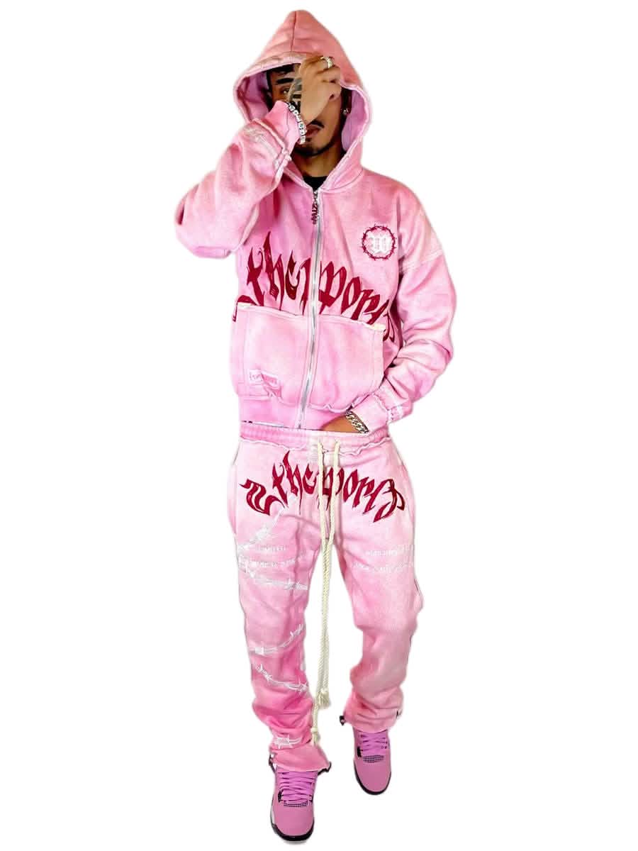 2THEWORLD Barbed Wire Sweatsuit from On Time Fashions – Sweatsuit by On Time Fashions , Birmingham AL’s 1 fashion store and premier destination for streetwear, suits, kids fashion, and big & tall