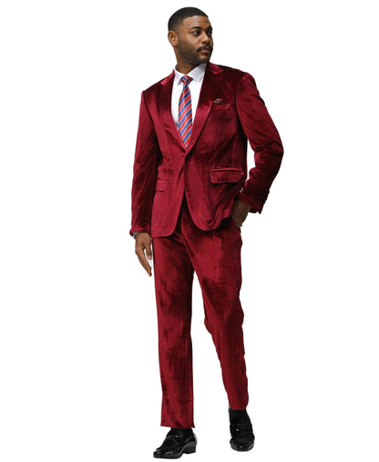 3 PC Solid Textured Peak Lapel Suit from On Time Fashions – Apparel & Accessories by Tazzio, Birmingham AL’s 1 fashion store and premier destination for streetwear, suits, kids fashion, and big & tall