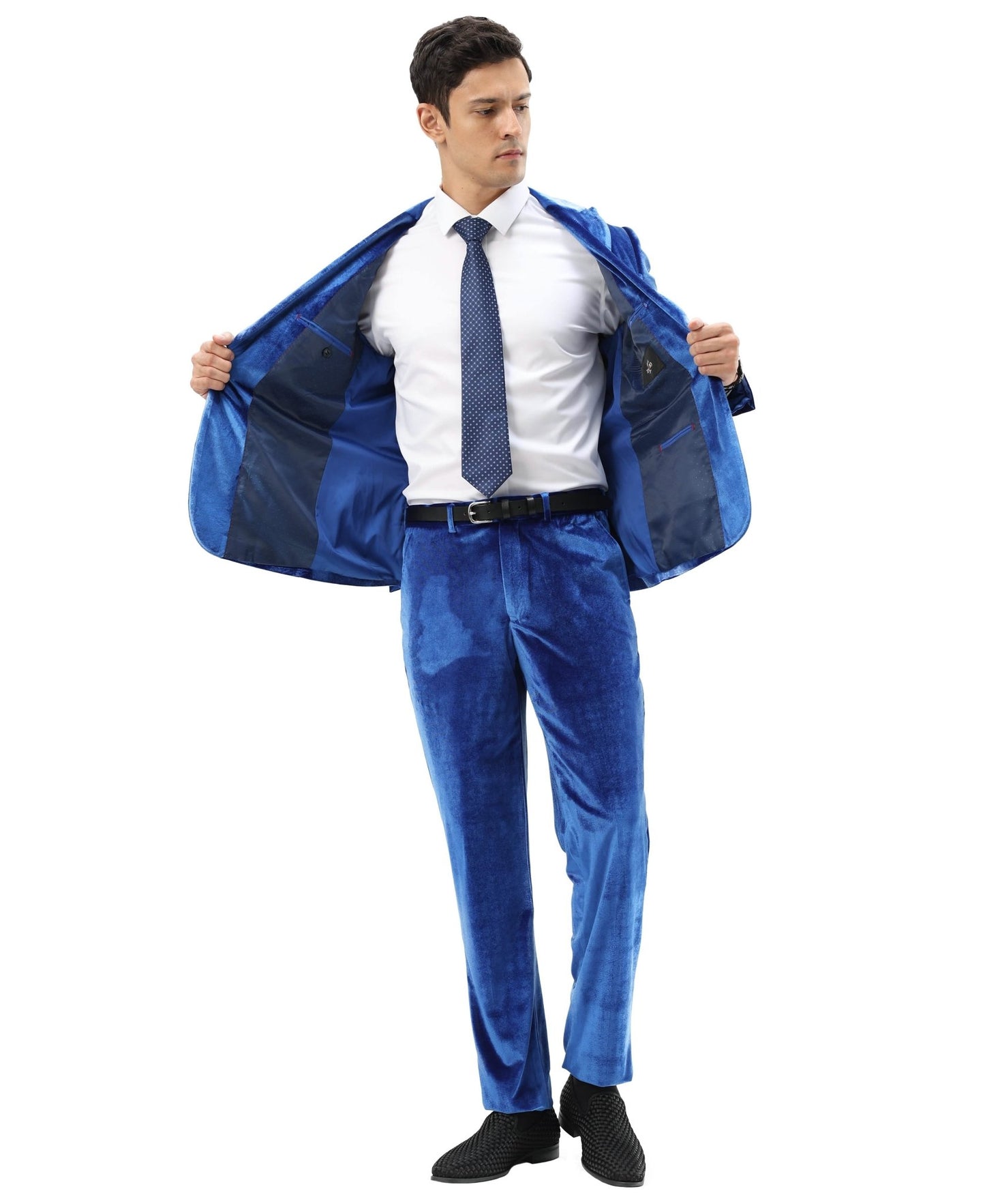 3 PC Solid Textured Peak Lapel Suit from On Time Fashions – Apparel & Accessories by Tazzio, Birmingham AL’s 1 fashion store and premier destination for streetwear, suits, kids fashion, and big & tall
