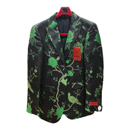 Mazari Floral Metallic Blazer – 9642
