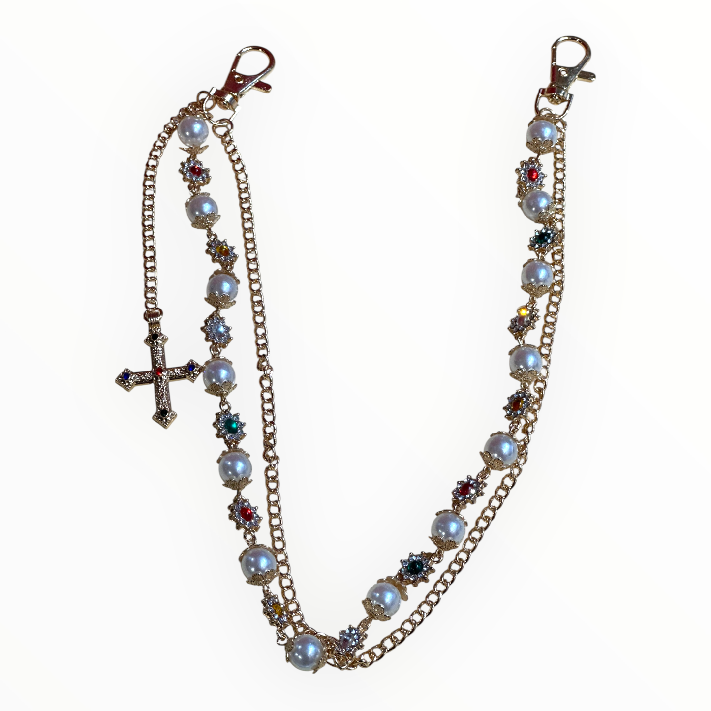 Luxe Pearl Rosary Jean Chain