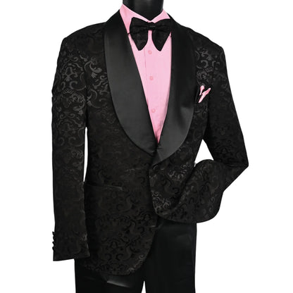 Mazari Textured 2pc Slim Suit – 9646