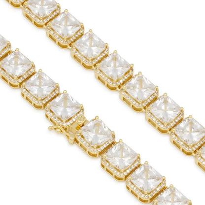 King Ice 8mm Princess Cut Tennis Chain
