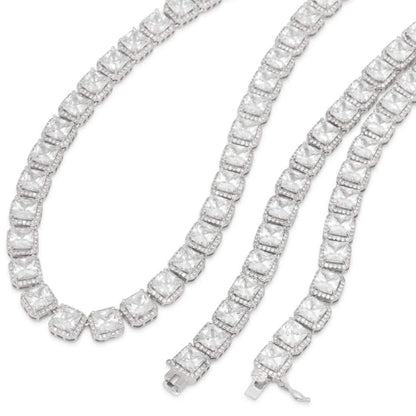 King Ice 8mm Princess Cut Tennis Chain