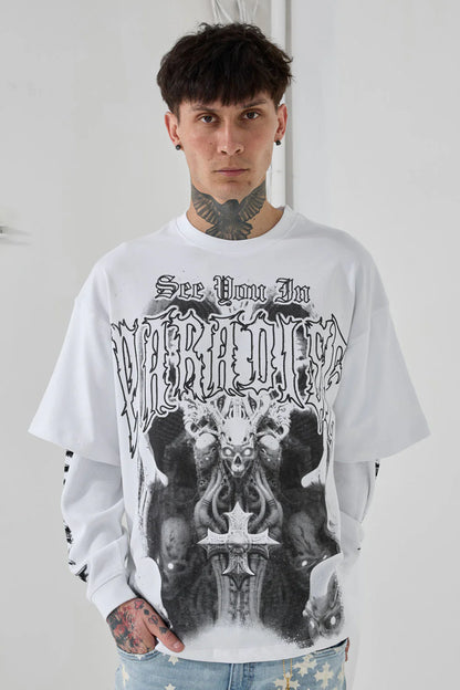 See You in Paradise Heavy Metal Waffle Thermal Tee