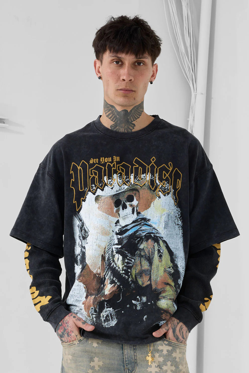 See You in Paradise Outlaw Waffle Thermal Tee