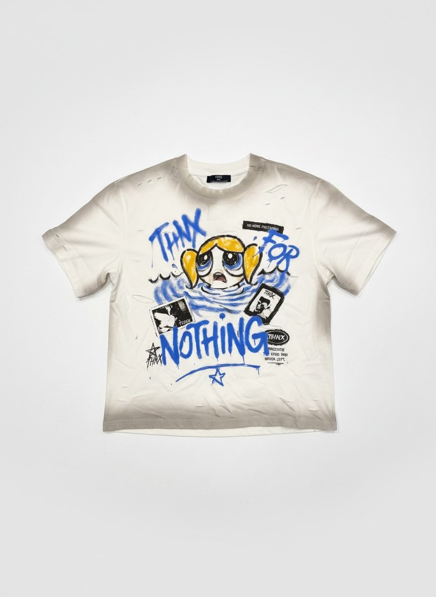 Thnx For Nothing Power Puff Tee