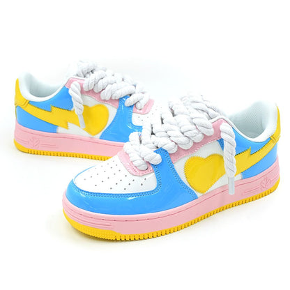 Sad Boy Saga Patent Leather Ice Cream Sneakers