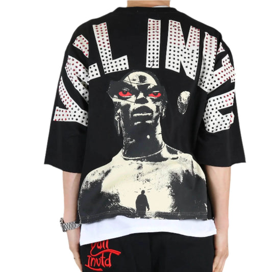 MIESHA SN/ Jersey 3/4 Sleeve Crop Top Tee