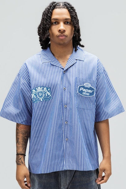Paper Money Blue Collar Shirt